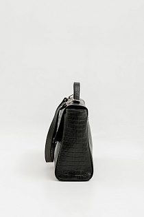 Valeri black croc
