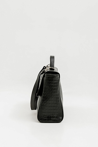 Valeri black croc
