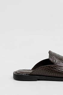 Mule classic croc choco